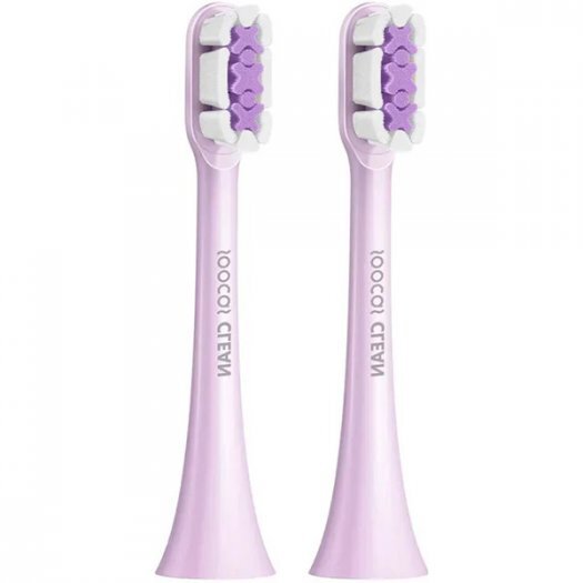 Купить Сменные насадки для зубных щеток Xiaomi SOOCAS 2 шт (BH01 / X3 Pro) фиолетовые